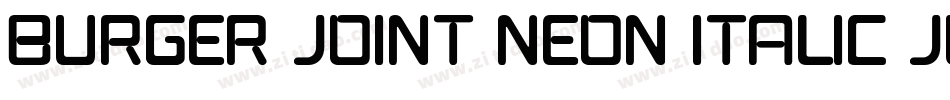 Burger Joint Neon Italic JL字体转换